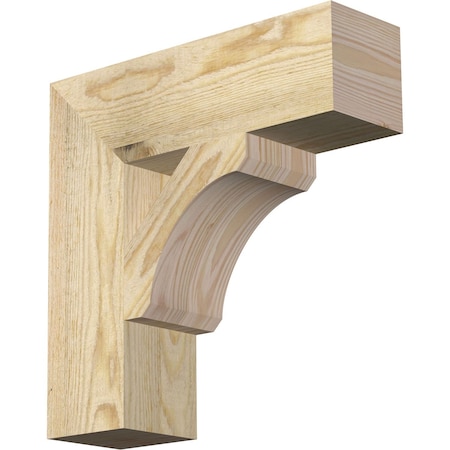 Legacy Block Rough Sawn Bracket, Douglas Fir, 4W X 14D X 14H